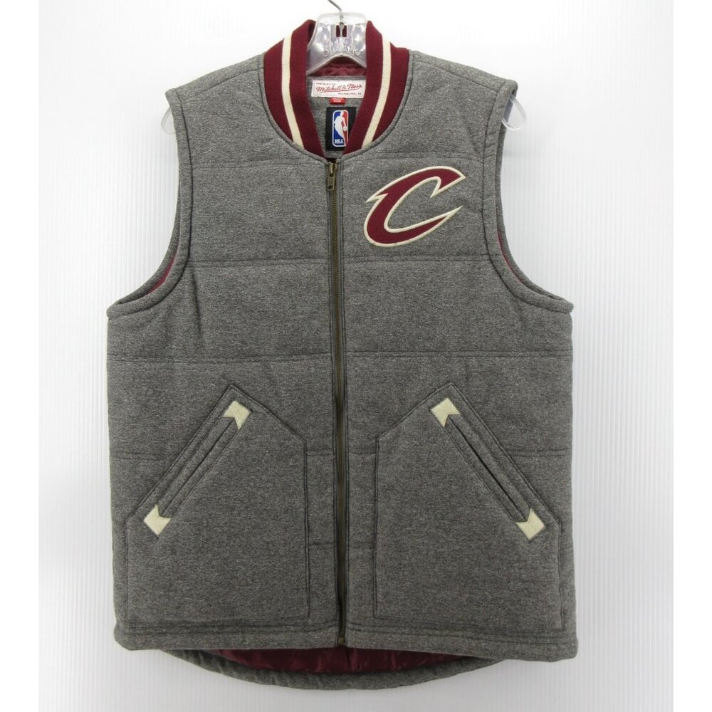 Cleveland Cavaliers Vest Medium Mitchell & Ness NBA Basketball Full Zip